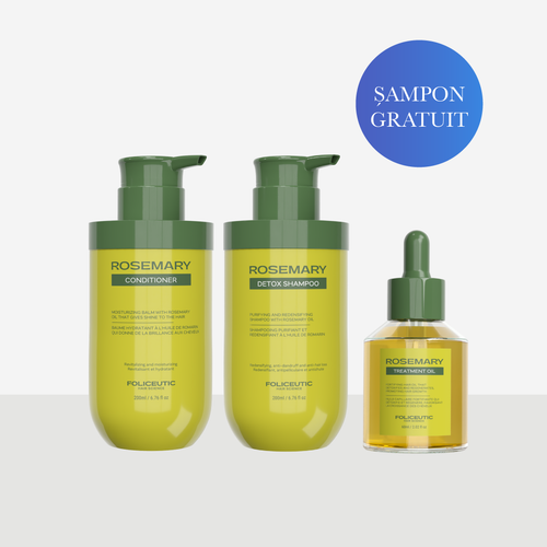 Sampon regenerant Rosemary (GRATUIT) + Balsam hidratant + Ulei tratament