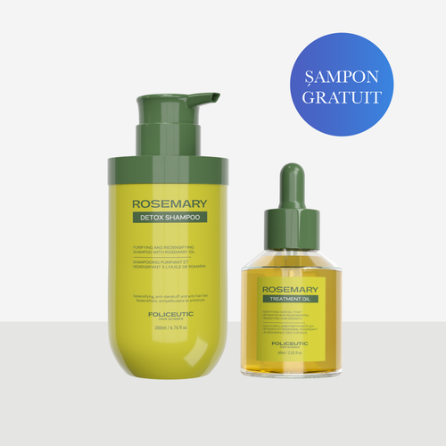 Ulei tratament pentru regenerarea parului Rosemary + Sampon 200 ml  GRATUIT)