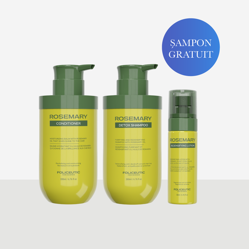 Sampon regenerant Rosemary (GRATUIT) + Balsam hidratant + Lotiune redensifianta